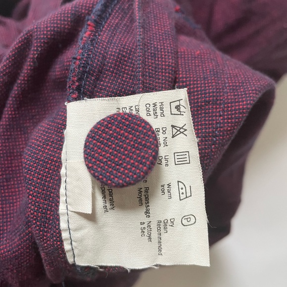 Vintage Esprit Pants - Size 7/8 Cotton Purple Pants High-waisted - Picture 9 of 16